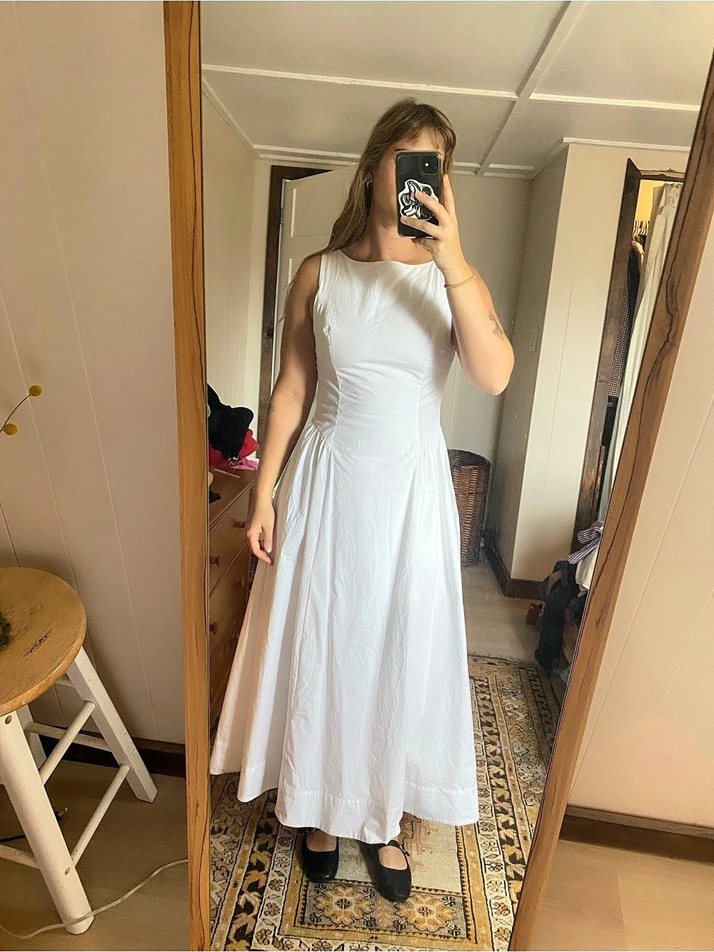 Wilfred White Maxi Dress Size 6 Like New